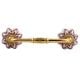Pink Dahlia Medium Ceramic Bridge Handle